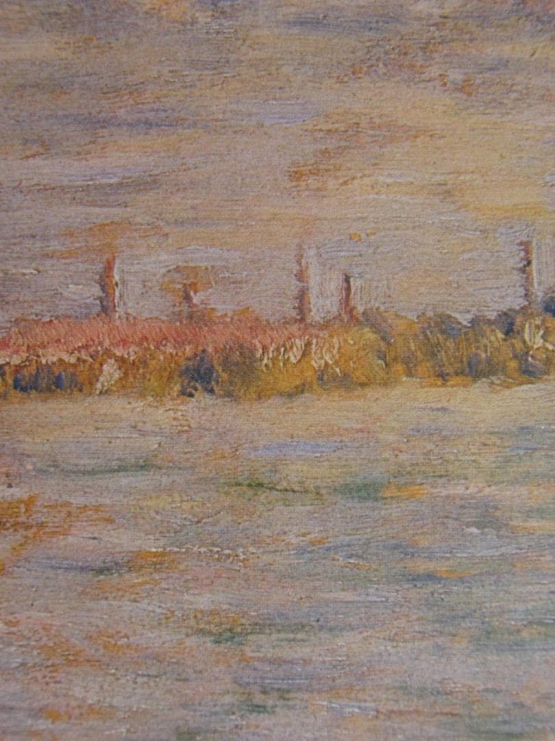 ジョルジュ・スーラ、【両岸、”水浴”のための習作】、希少な額装用画集より