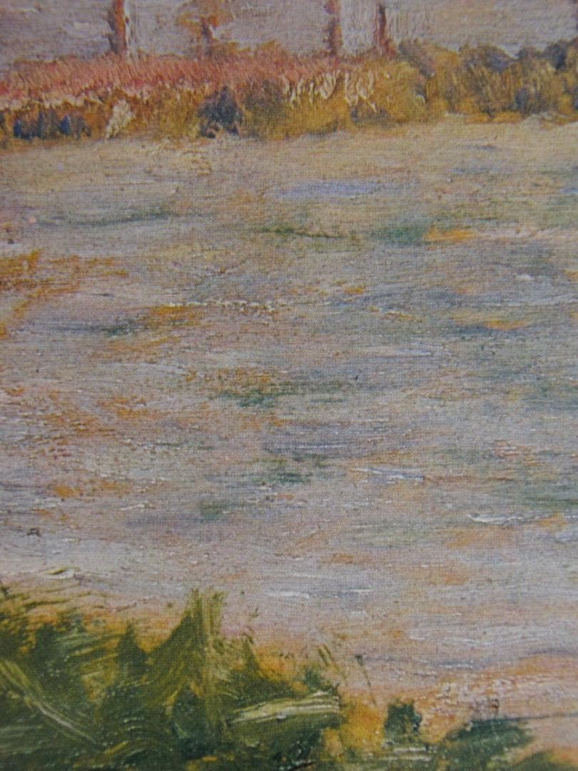 ジョルジュ・スーラ、【両岸、”水浴”のための習作】、希少な額装用画集より