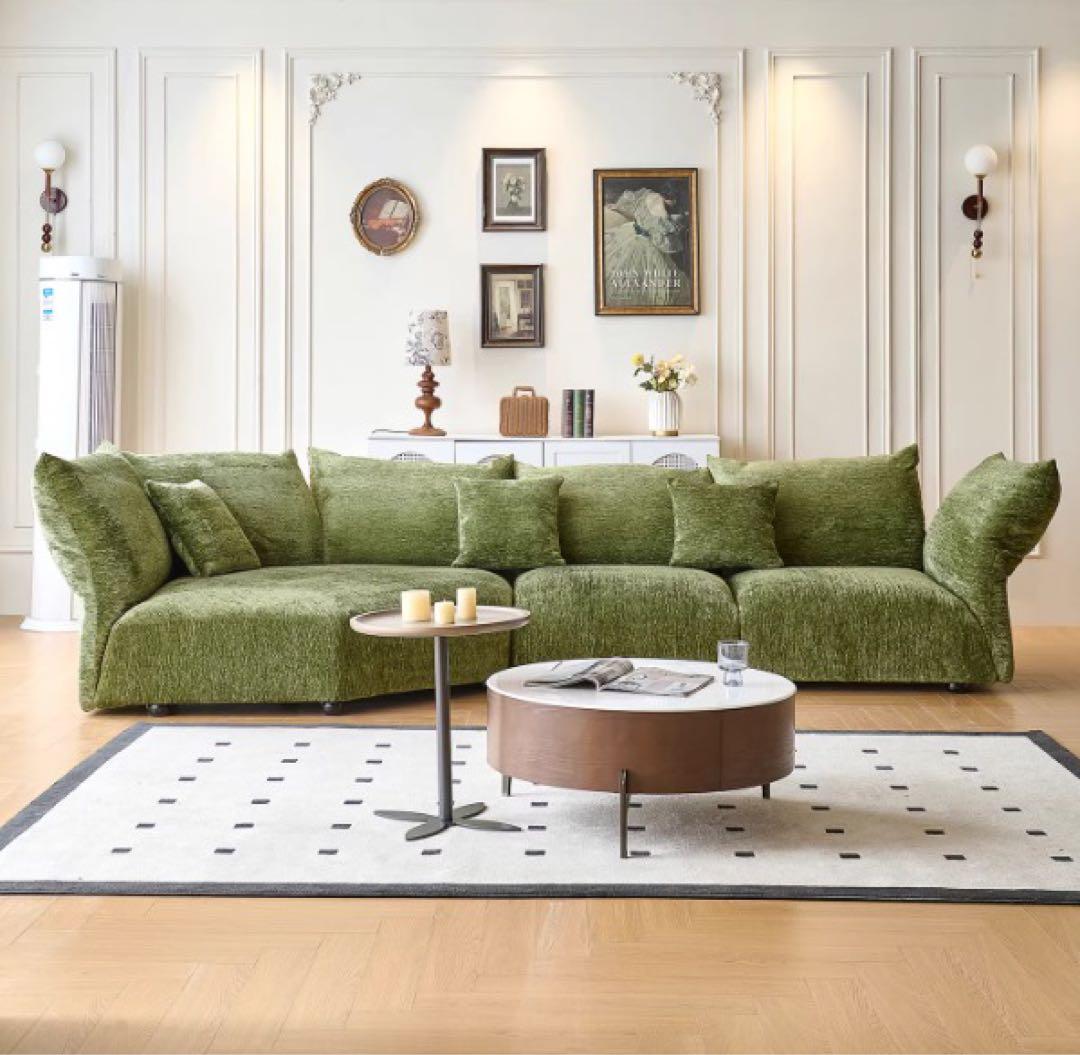 モダンファブリックソファ