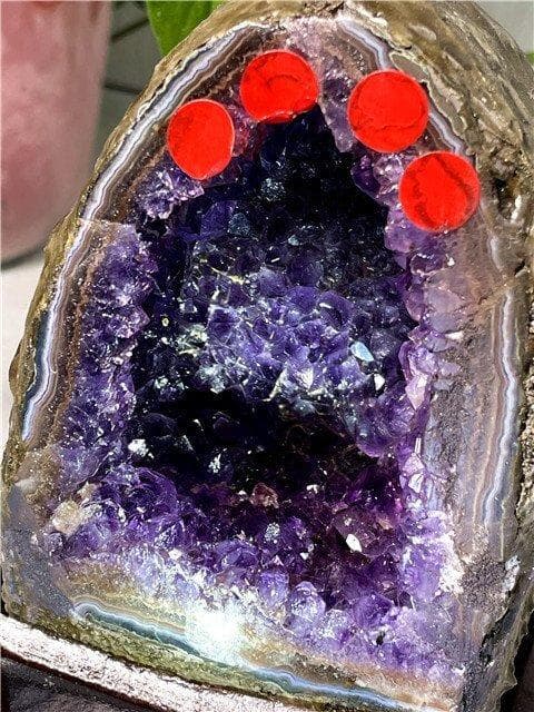 1710gAAA級ウルグアイ産天然アメジストドーム原石YT8G3/384G55A