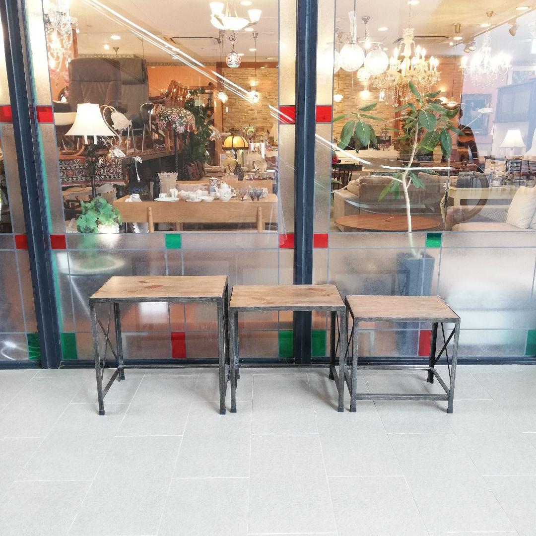 新春還元セール◇美品　ASHLEY　ネストテーブル3個セット/サイドテーブル