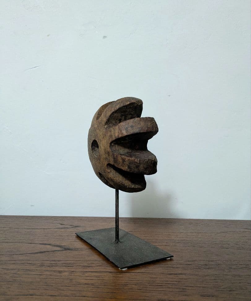 置物　アート　オブジェ　無垢　インド製　ヴィンテージ　アンティーク　木製