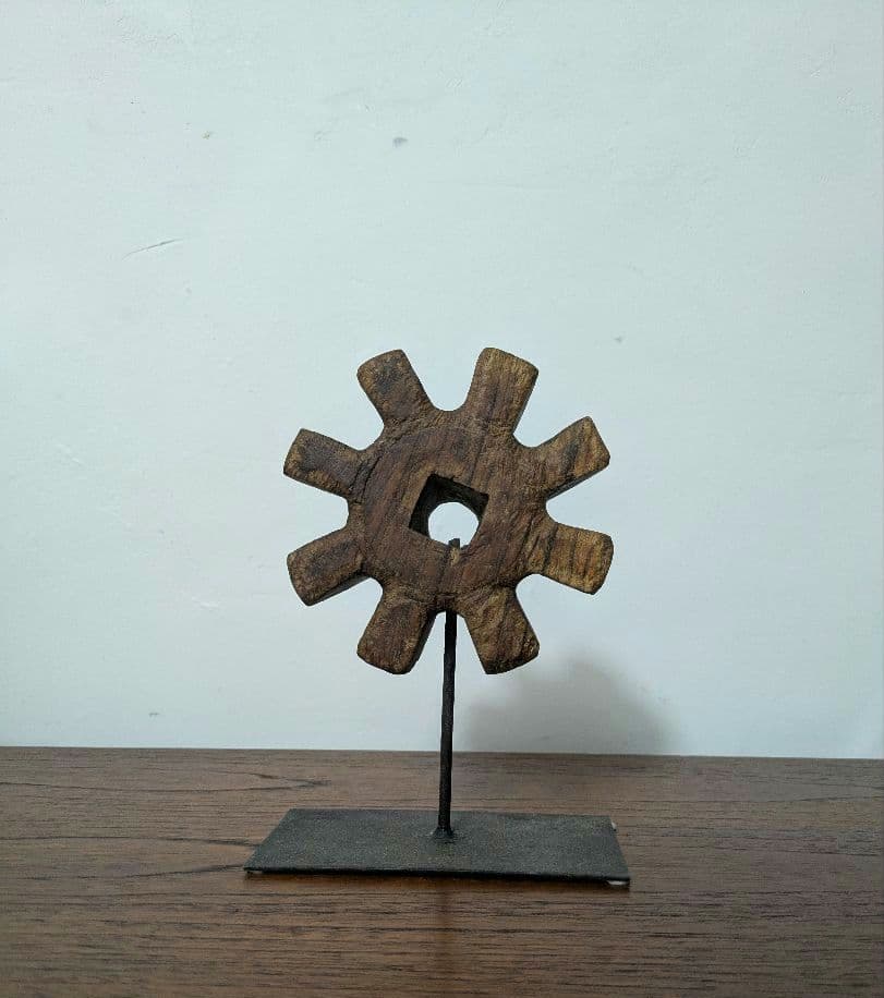 置物　アート　オブジェ　無垢　インド製　ヴィンテージ　アンティーク　木製