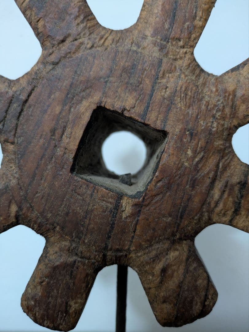 置物　アート　オブジェ　無垢　インド製　ヴィンテージ　アンティーク　木製