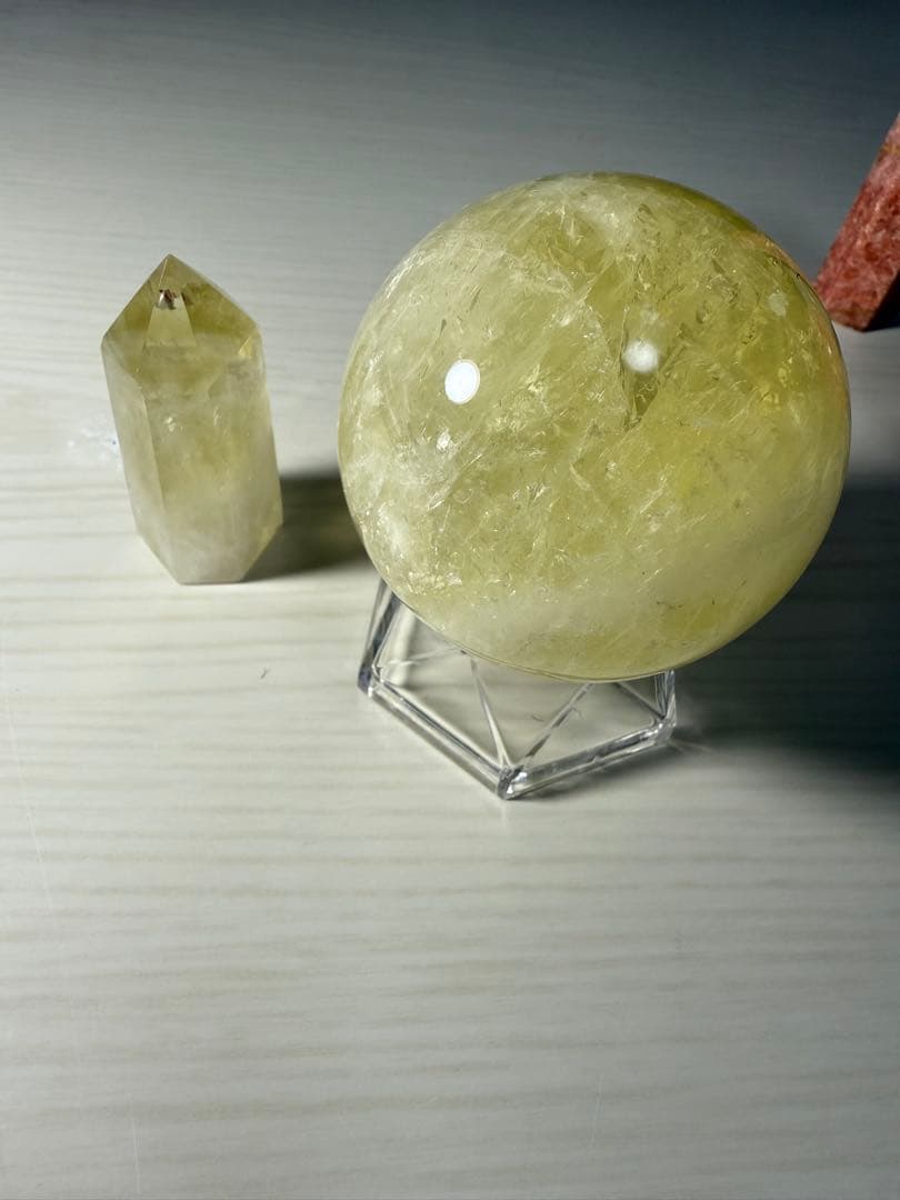 シトリン　スフィア　　サンストーン　スフィア