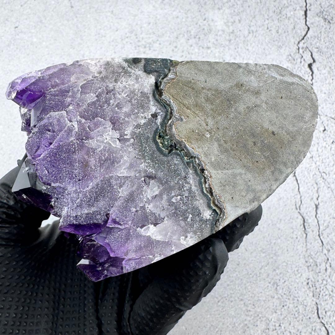 G-186高品質アメジスト クラスター ドーム　ウルグアイ産 高濃度 天然石