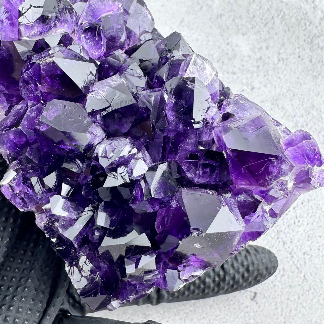 G-186高品質アメジスト クラスター ドーム　ウルグアイ産 高濃度 天然石