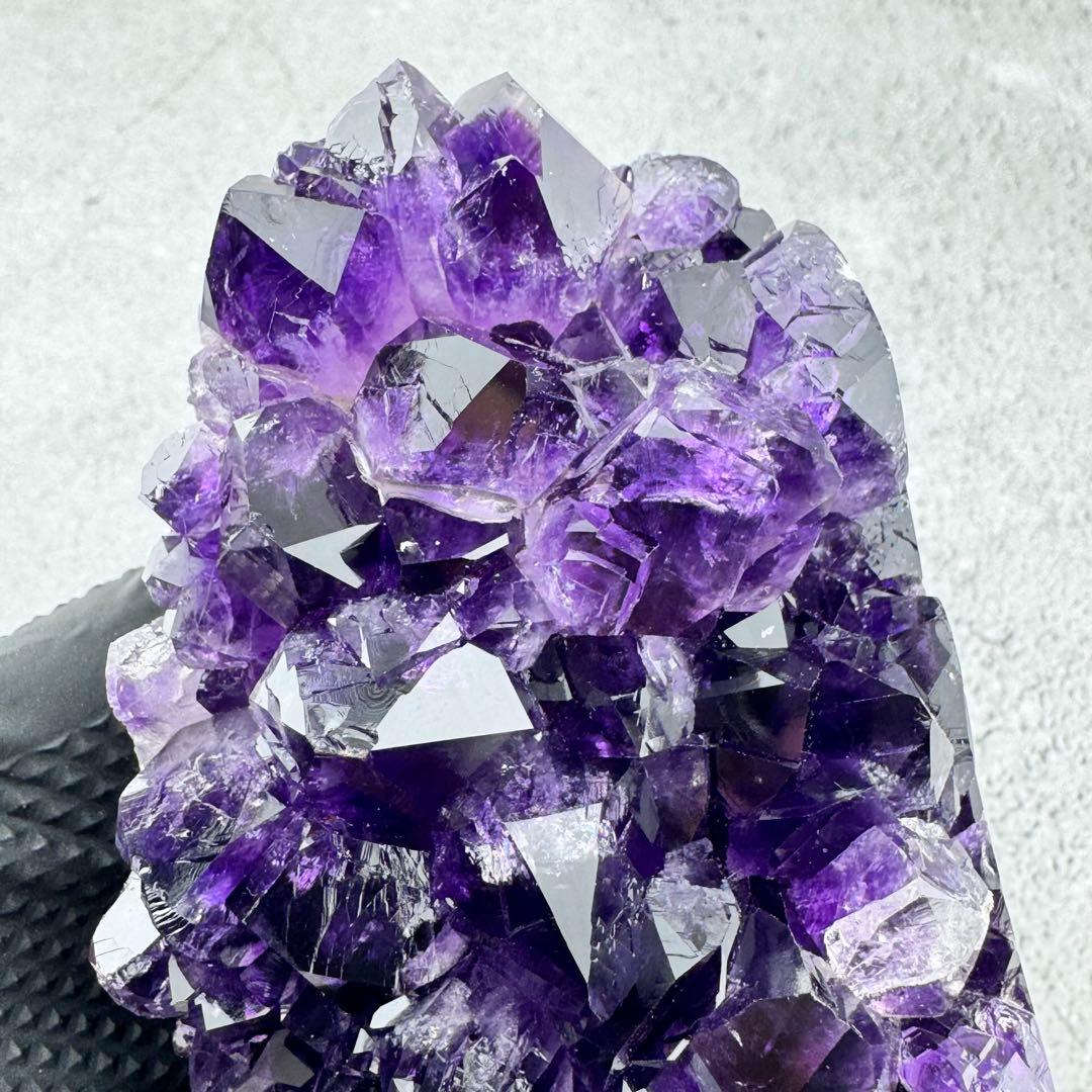 G-186高品質アメジスト クラスター ドーム　ウルグアイ産 高濃度 天然石