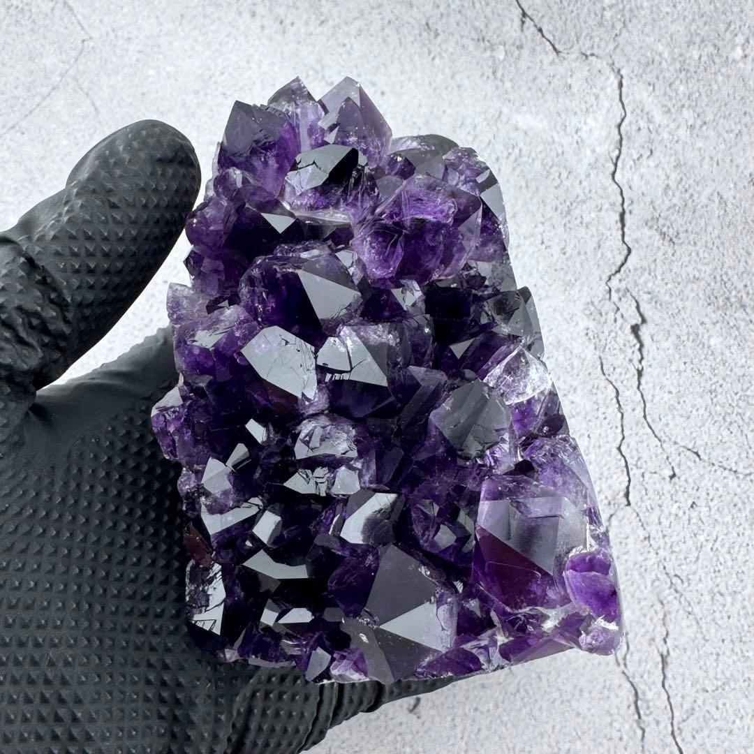 G-186高品質アメジスト クラスター ドーム　ウルグアイ産 高濃度 天然石