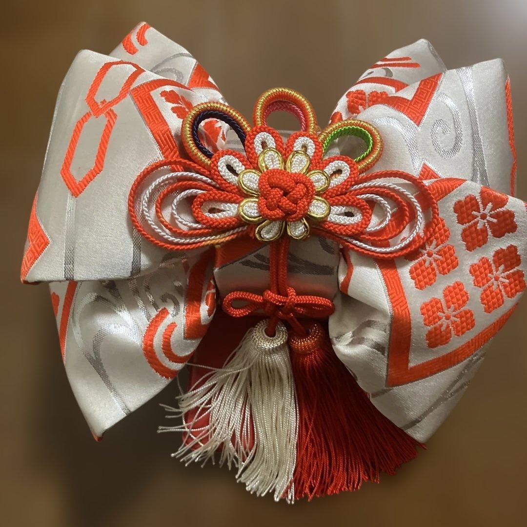 紫色の花柄着物 セット　七五三用（女の子7歳）昭和レトロ