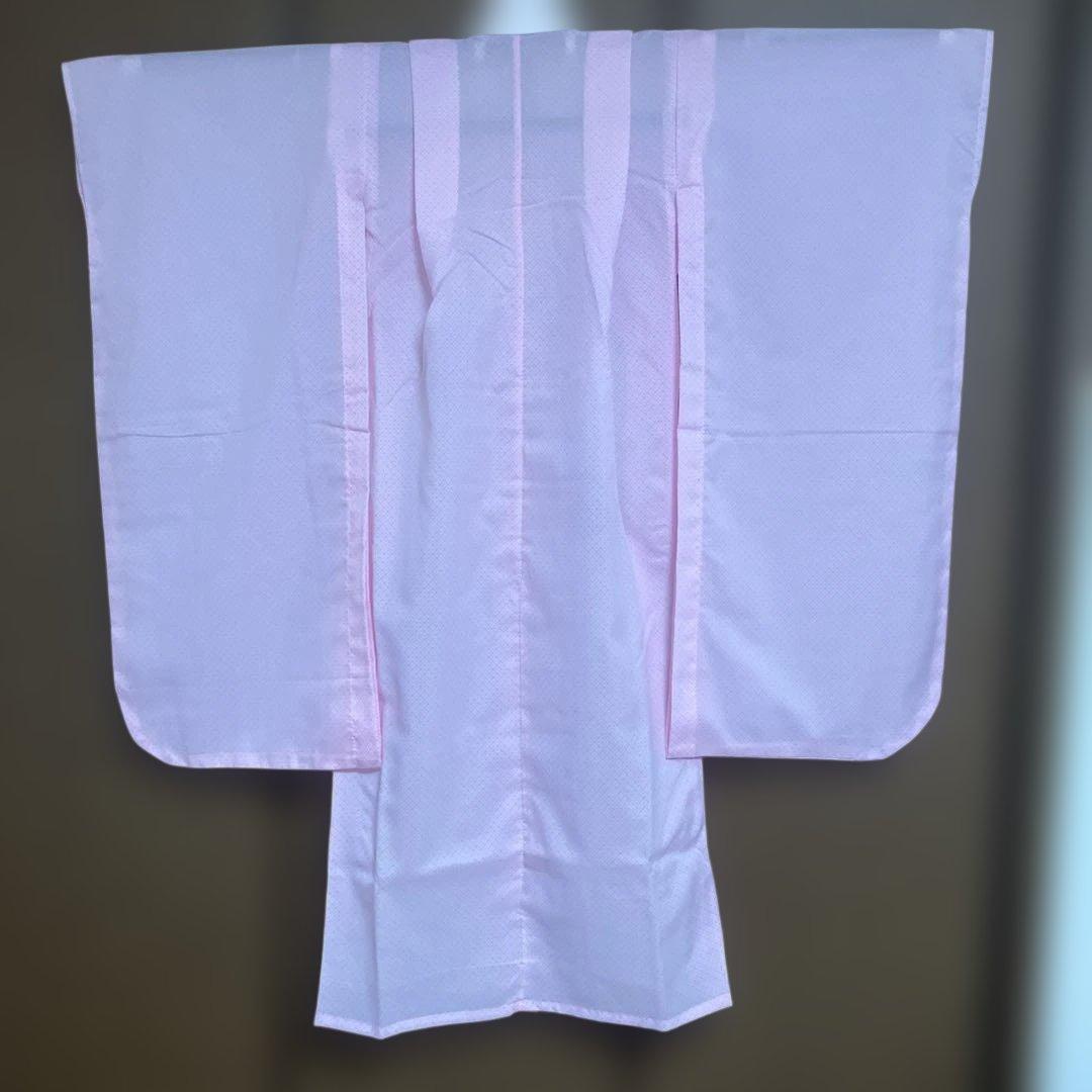 紫色の花柄着物 セット　七五三用（女の子7歳）昭和レトロ