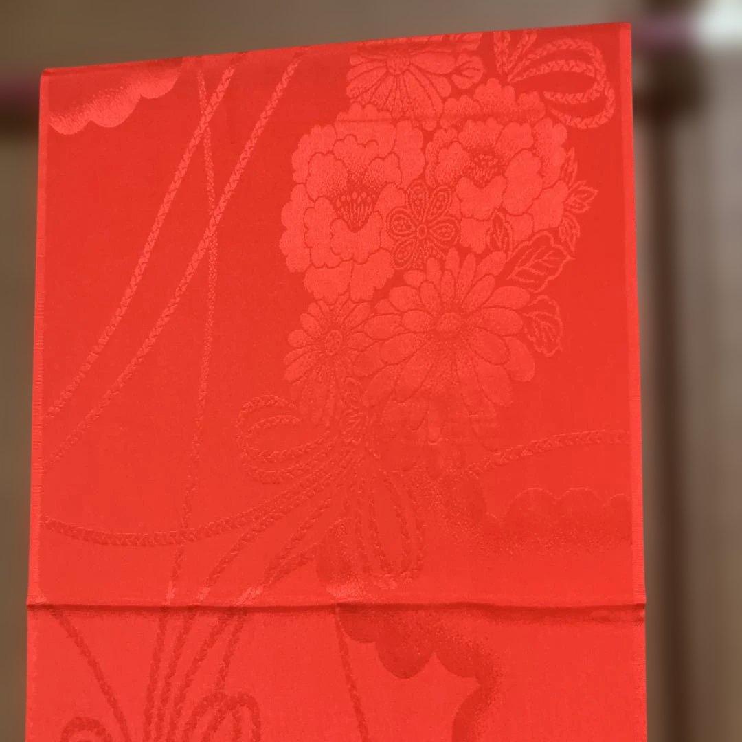 紫色の花柄着物 セット　七五三用（女の子7歳）昭和レトロ