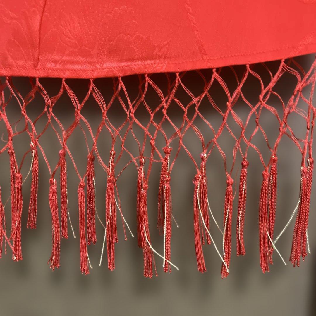 紫色の花柄着物 セット　七五三用（女の子7歳）昭和レトロ