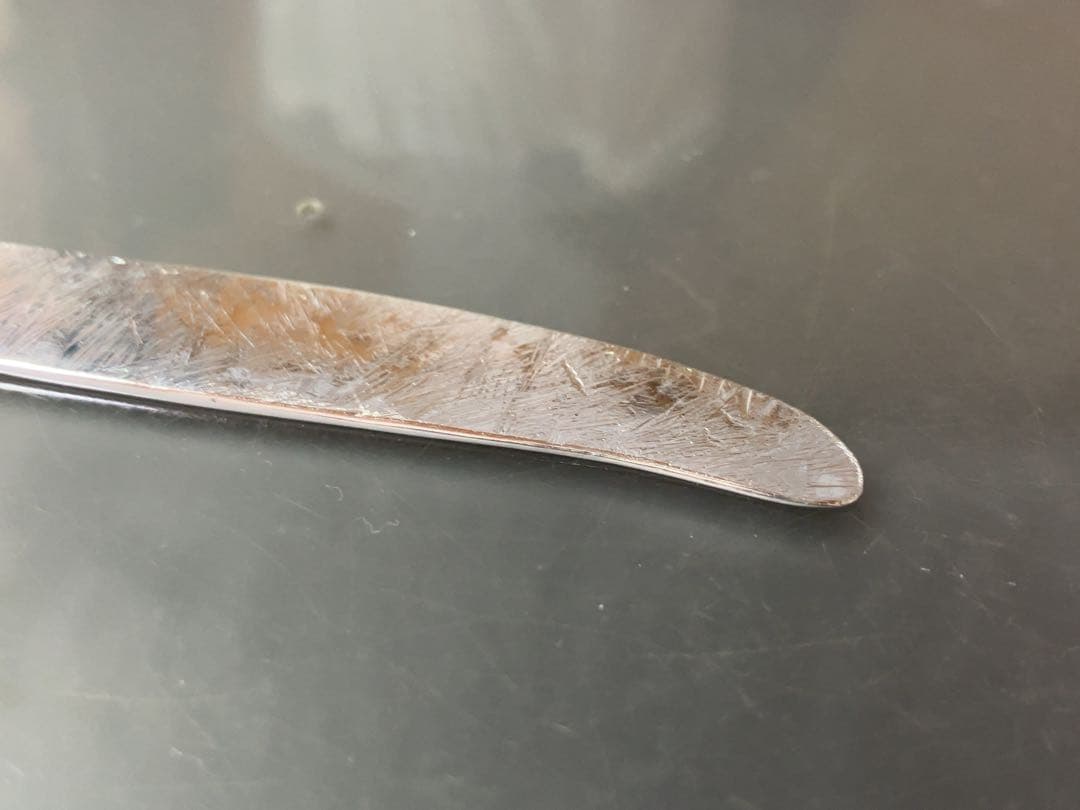 純銀・手鍛造バターナイフ（Silver 1000）新品未使用