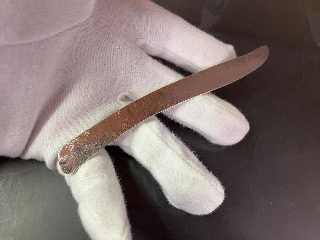 純銀・手鍛造バターナイフ（Silver 1000）新品未使用