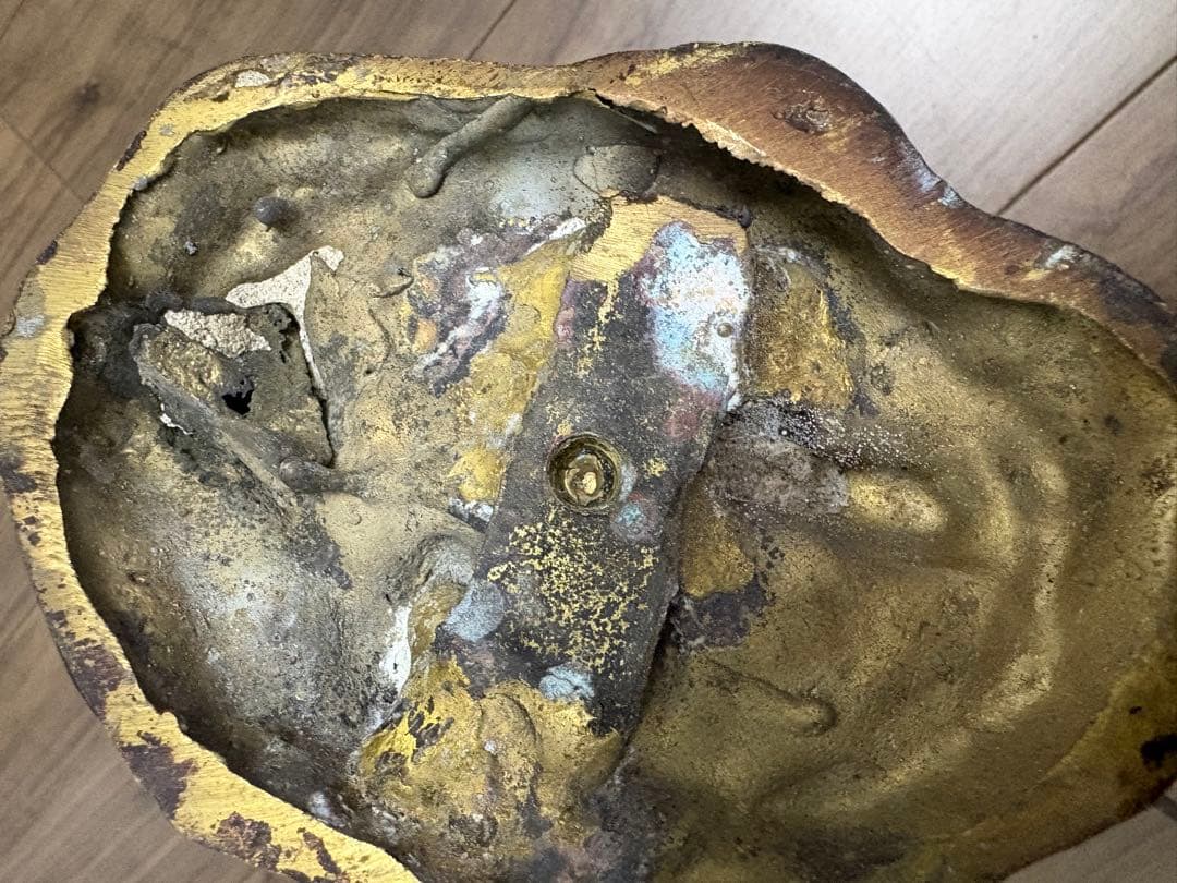 ブロンズ像 先住民族置物 真鍮製 重約1500克