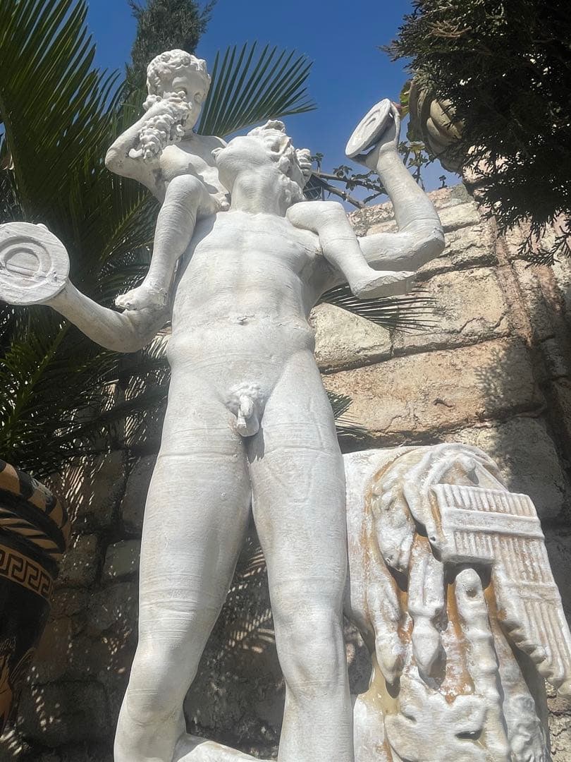 ローマ神話ではバックス, 高さ:70cmギリシア神話では ディオニューソス