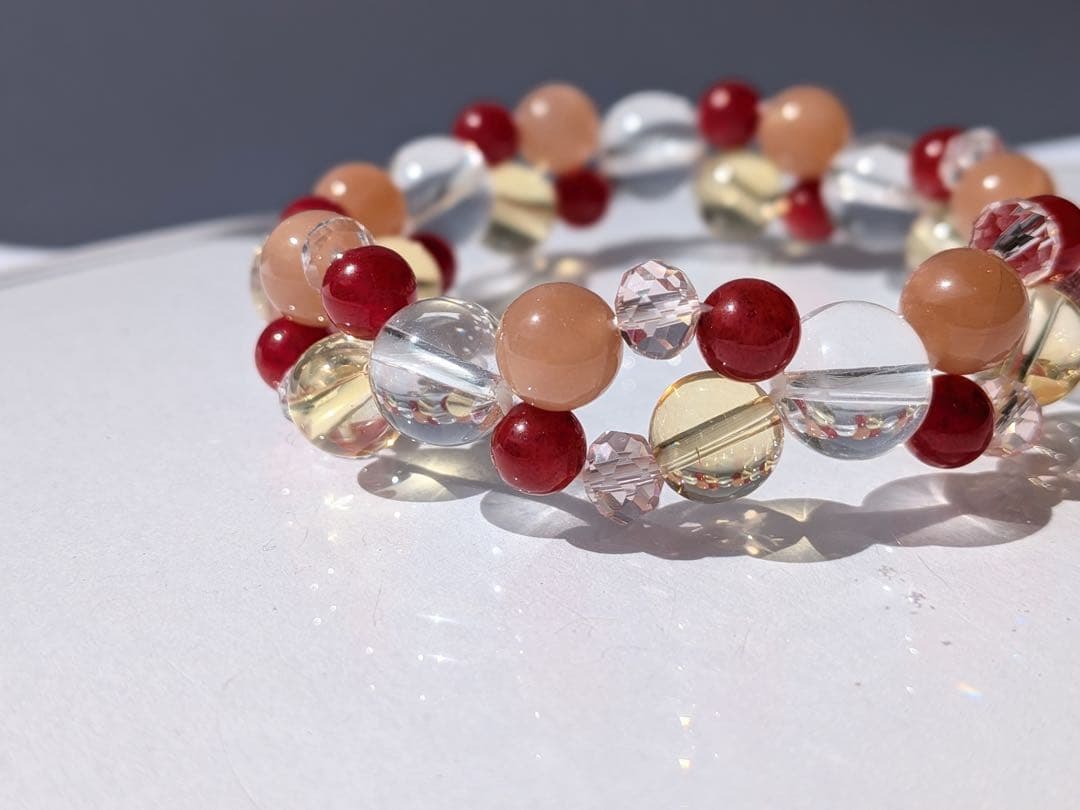 大天使アリエルのブレスレット / 天然石 / シトリン / サンストーン