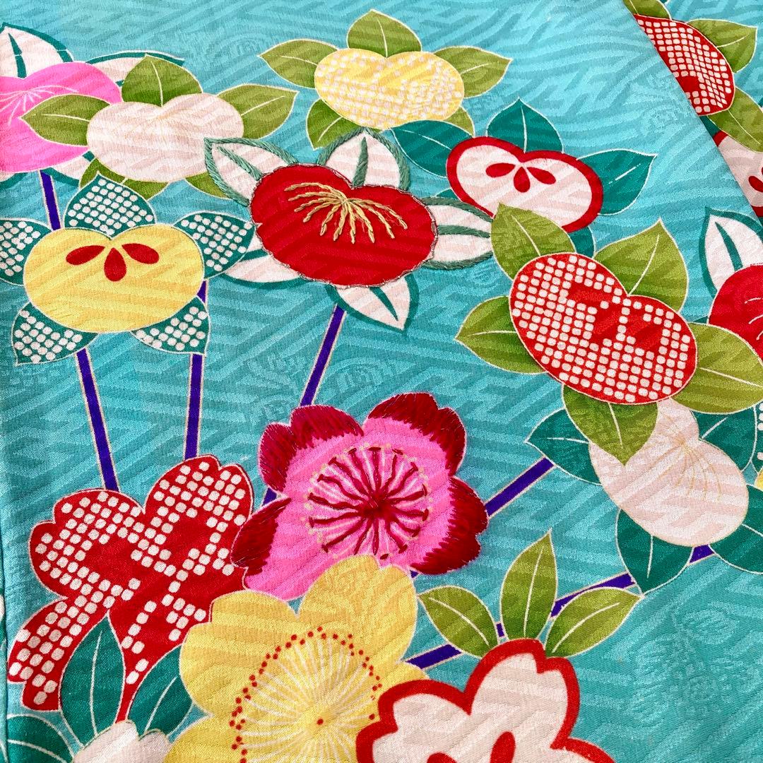 アンティーク　女の子　子供着物　ジュニア　アンティーク着物　袴　七五三　NO2