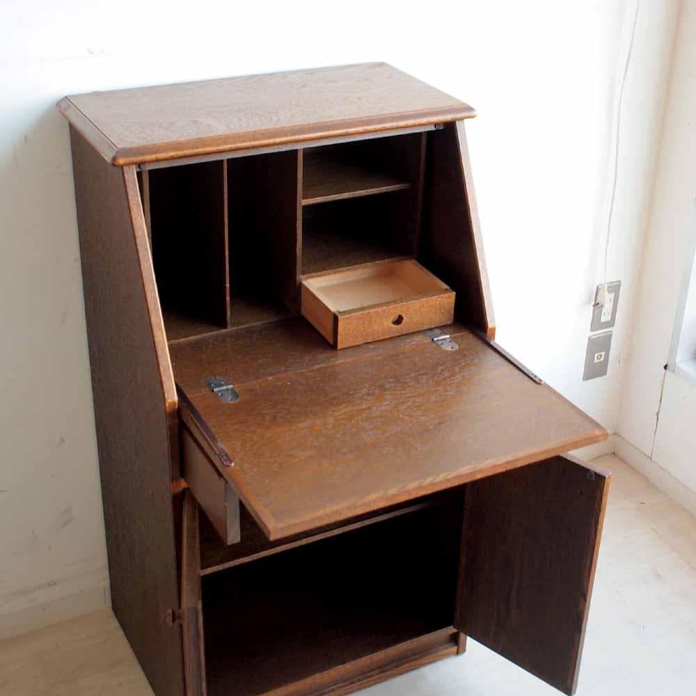 三越家具 ブルージュ オーク材 ライティングビューロー ZR24254