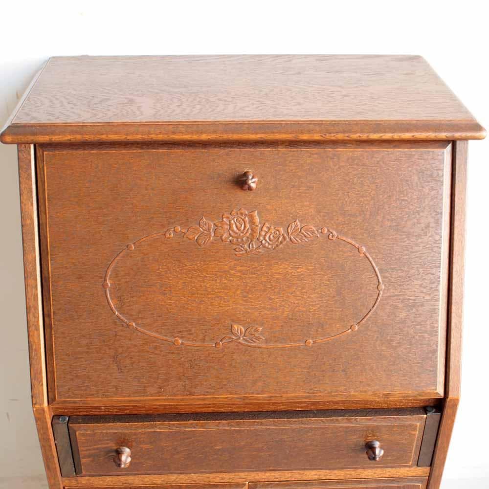 三越家具 ブルージュ オーク材 ライティングビューロー ZR24254