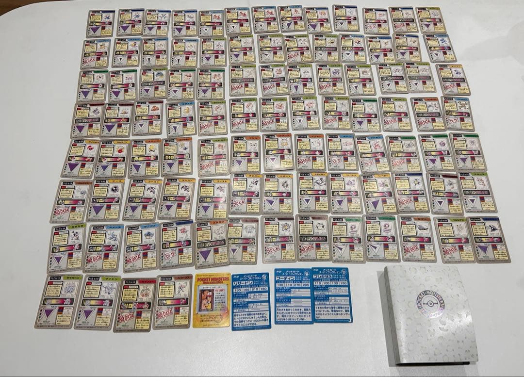 希少品】ポケモンカードダス96枚 meiji ポケモンカード3枚+ファイル