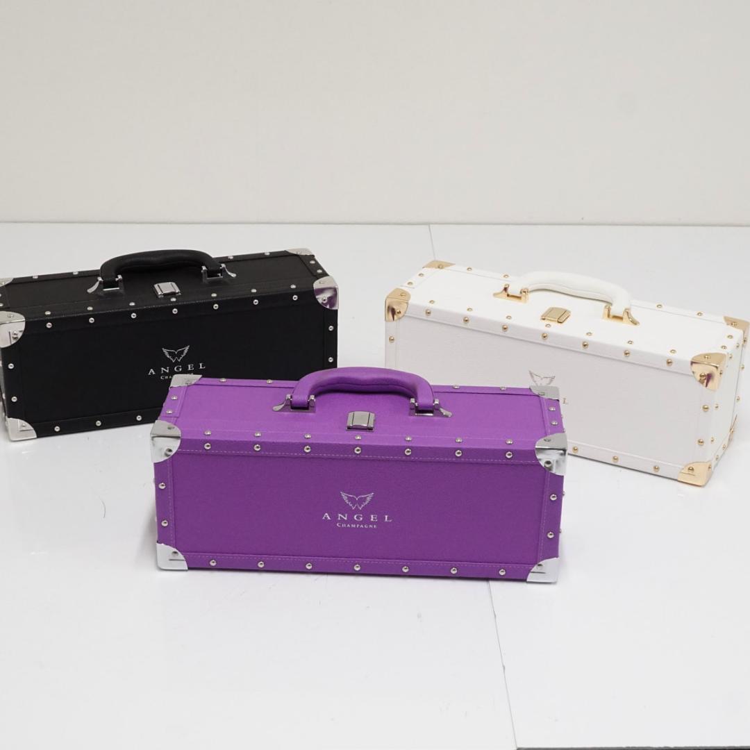 ANGEL シャンパン 箱 USED美品 3点 ブラック ホワイト パープル - メルカリ