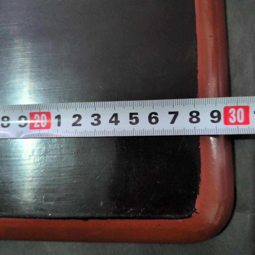 江戸後期 根来塗 富士と松 木地 名入朱塗盆 螺鈿松図 富士図彫り