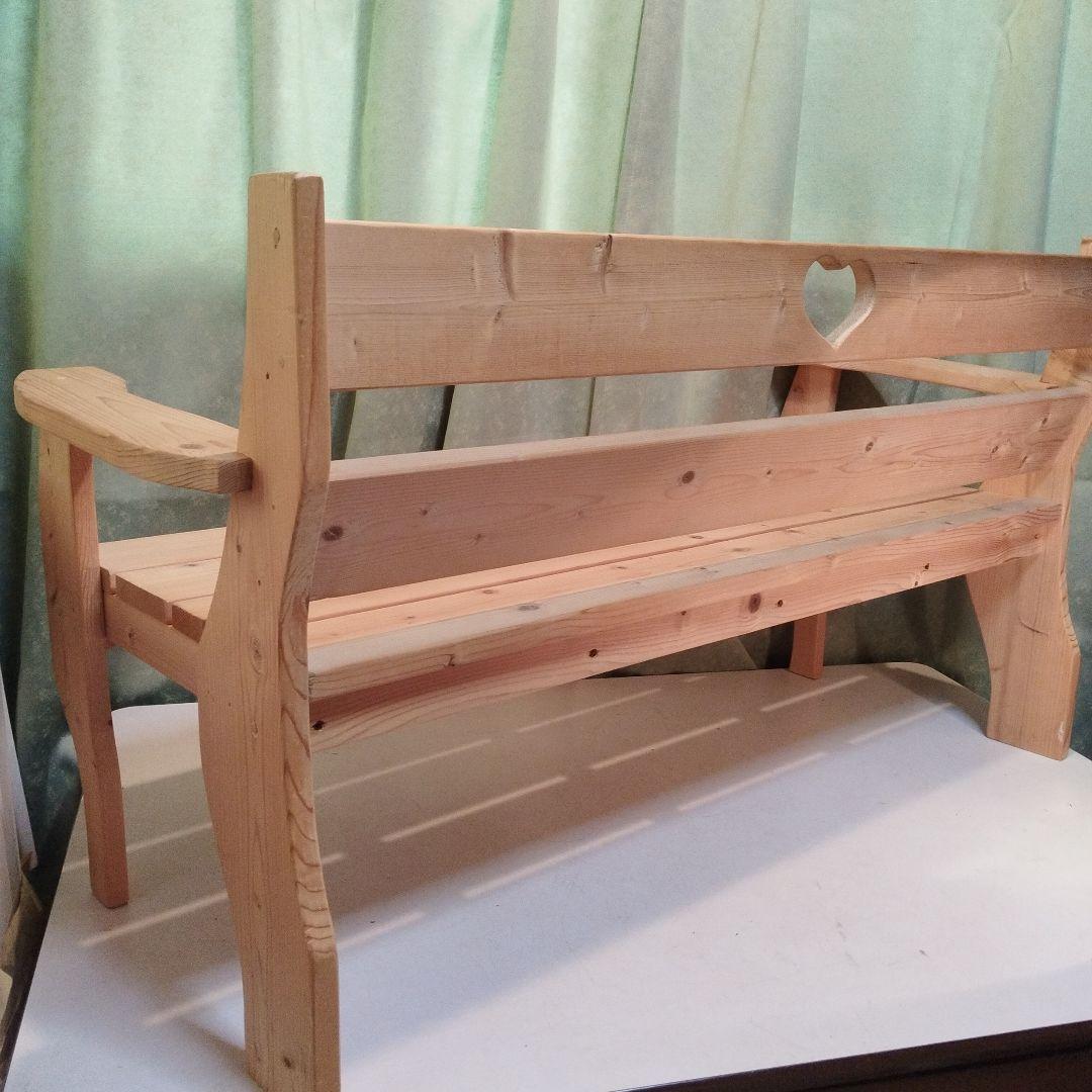 木製椅子　2人用