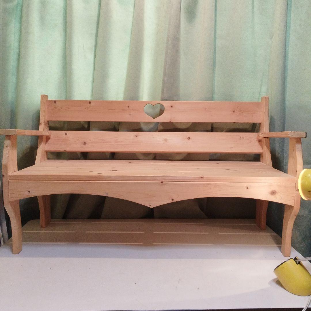 木製椅子　2人用