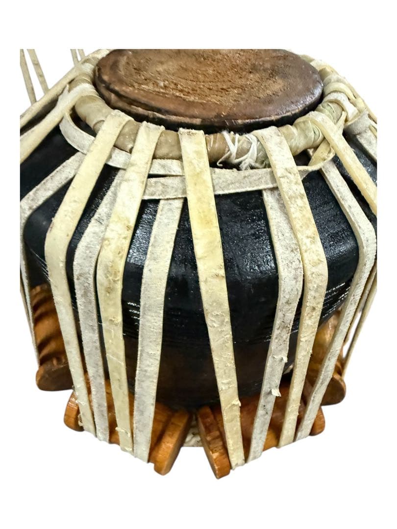 タブラセット（バヤン・ダヤン）インド民族楽器 伝統打楽器　ビンテージ