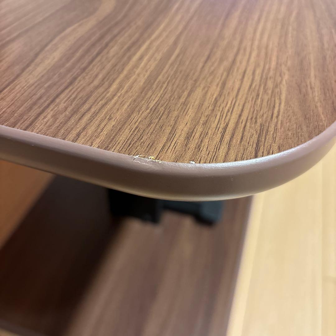 昇降式テーブル ダイニングテーブル 90×50ブラウン　モダンデコ