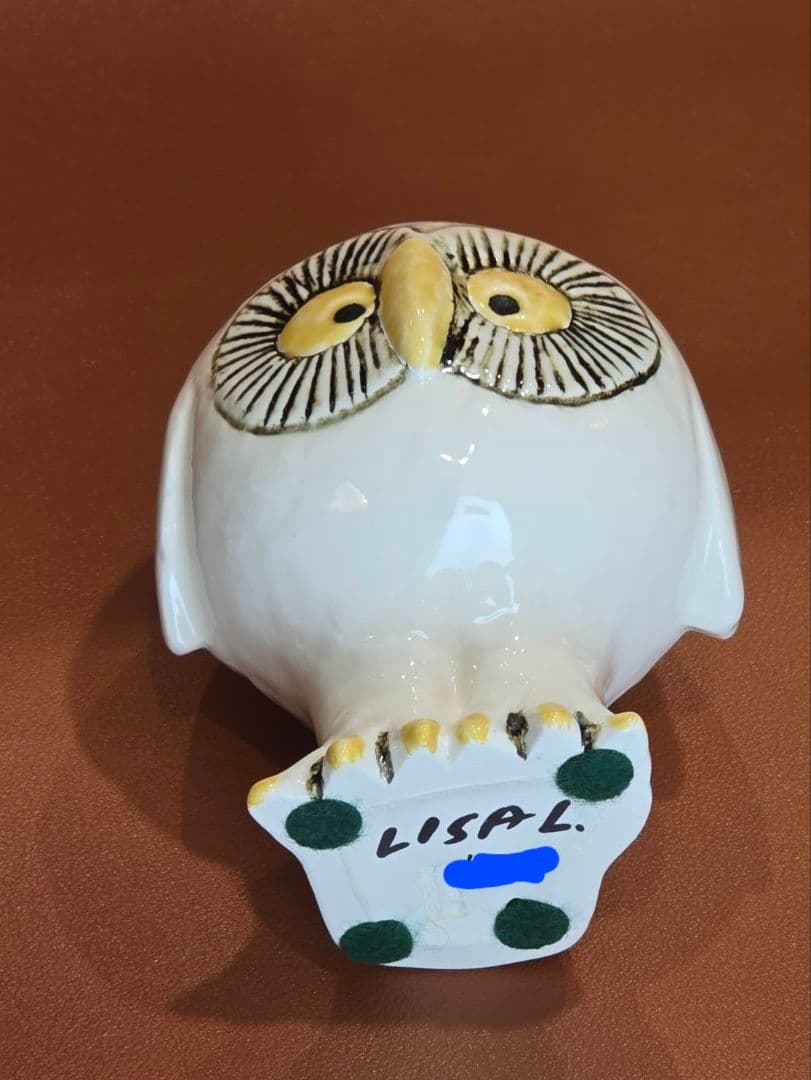 リサラーソン　森の白いふくろう　シリアルナンバー入り巾着付き