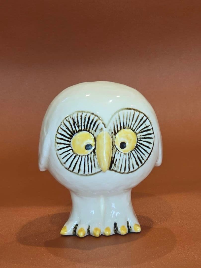 リサラーソン　森の白いふくろう　シリアルナンバー入り巾着付き