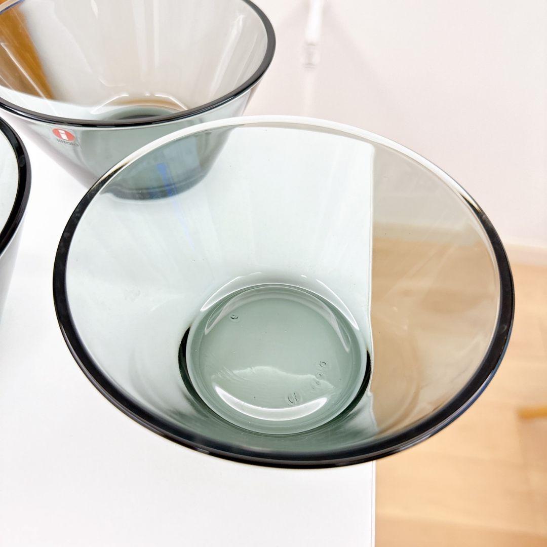 未使用 廃盤 iittala カルティオ ボウル グレー 3個セット イッタラ