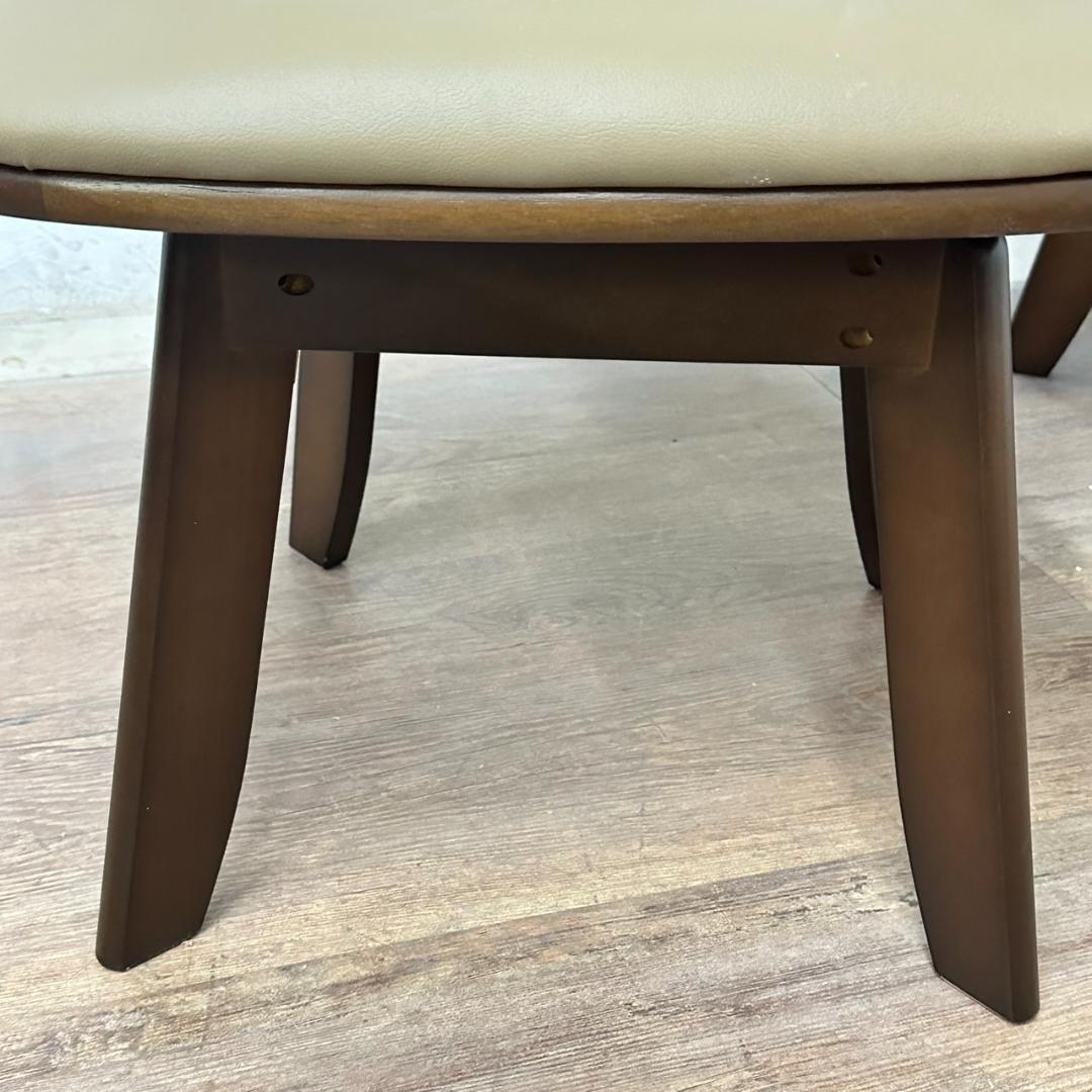 回転チェアー　ダイニング椅子　イス　２脚セット 肘あて付き