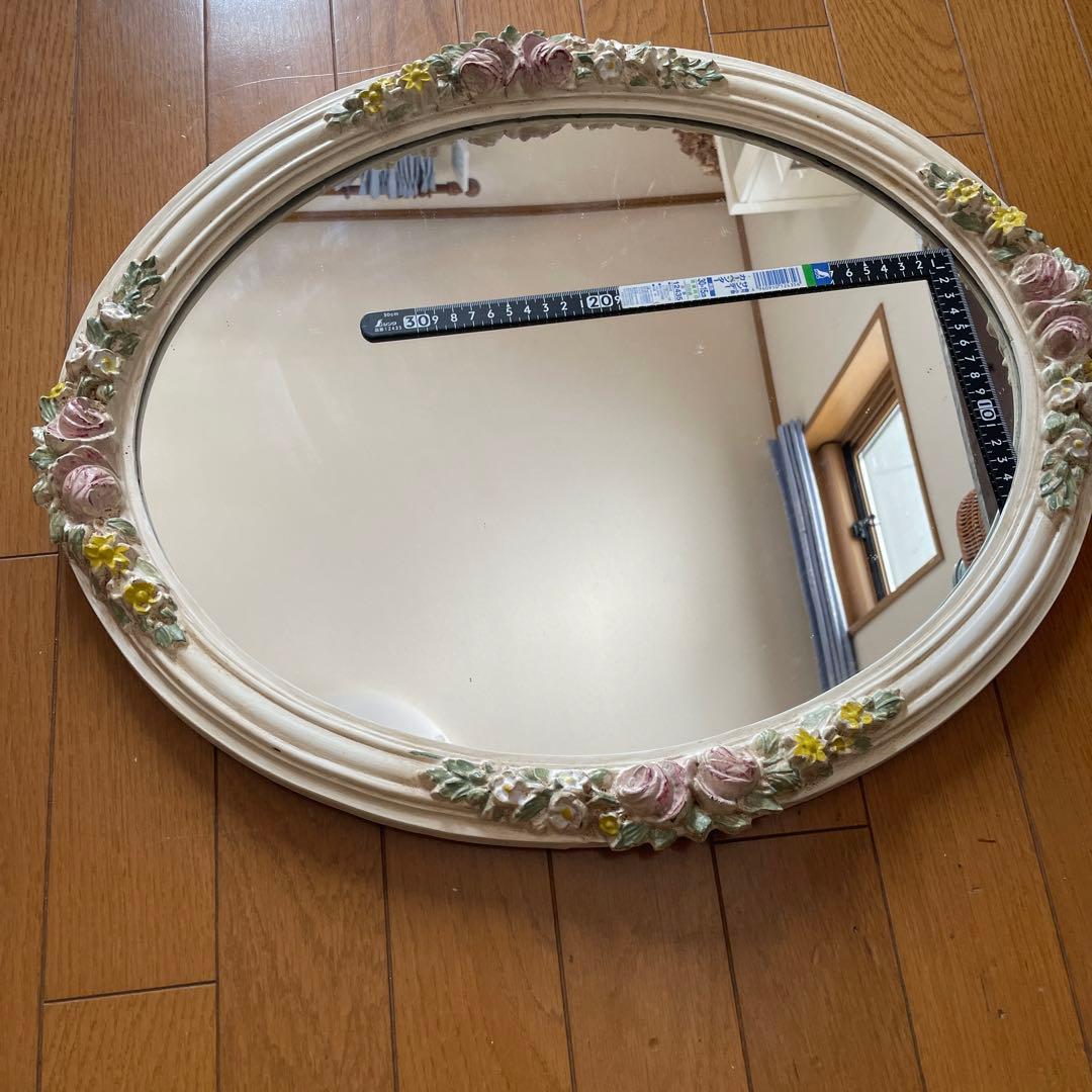 アンティーク調壁掛け鏡