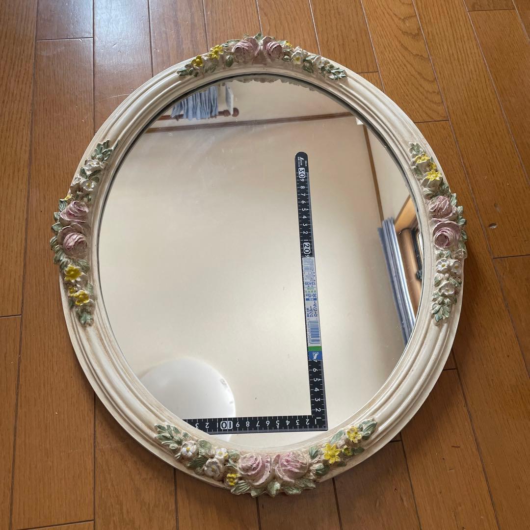 アンティーク調壁掛け鏡