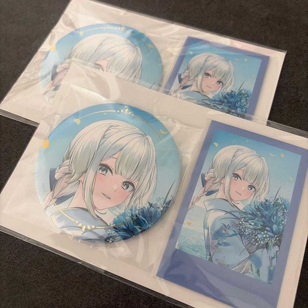 栞葉るり 誕生日グッズ2025 箔押し缶バッジ&チェキ風カード - メルカリ