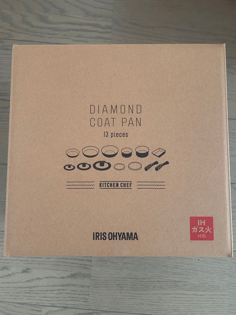 アイリスオーヤマ フライパン 鍋 セット IH&ガス火対応 13点セット