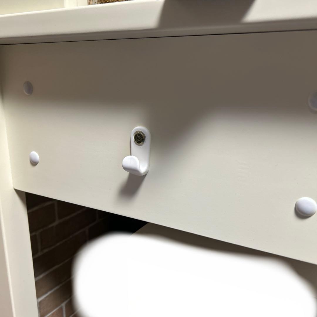 【専用】オフホワイトデスク オープンシェルフ付き