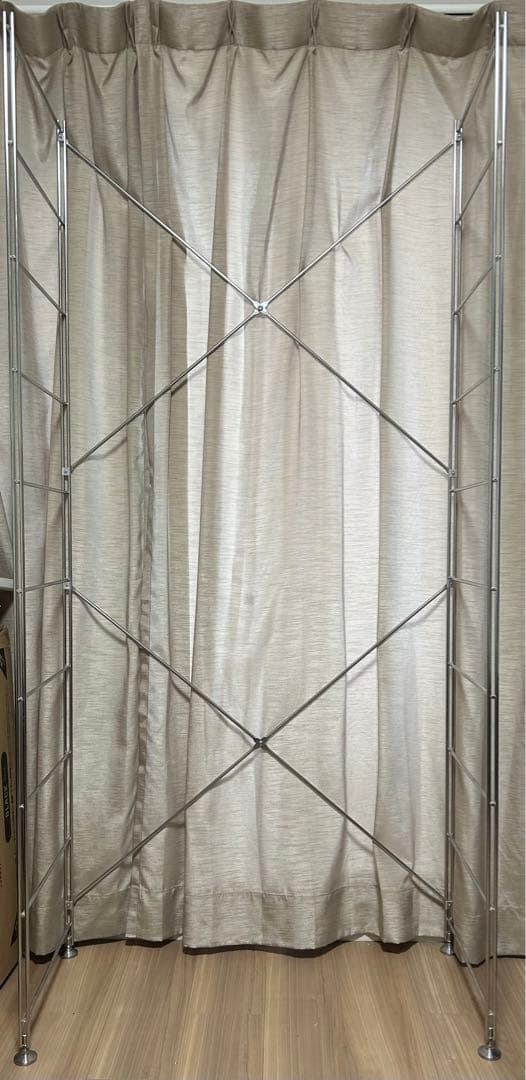 無印良品　ステンレスユニットシェルフ　タモ材　ワイド大