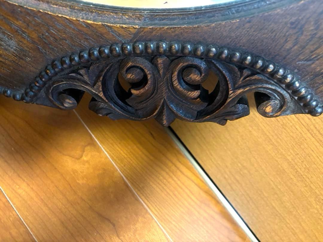 美品 アンティーク ヴィンテージ 英国 ウォールミラー 鏡 イギリス 楕円