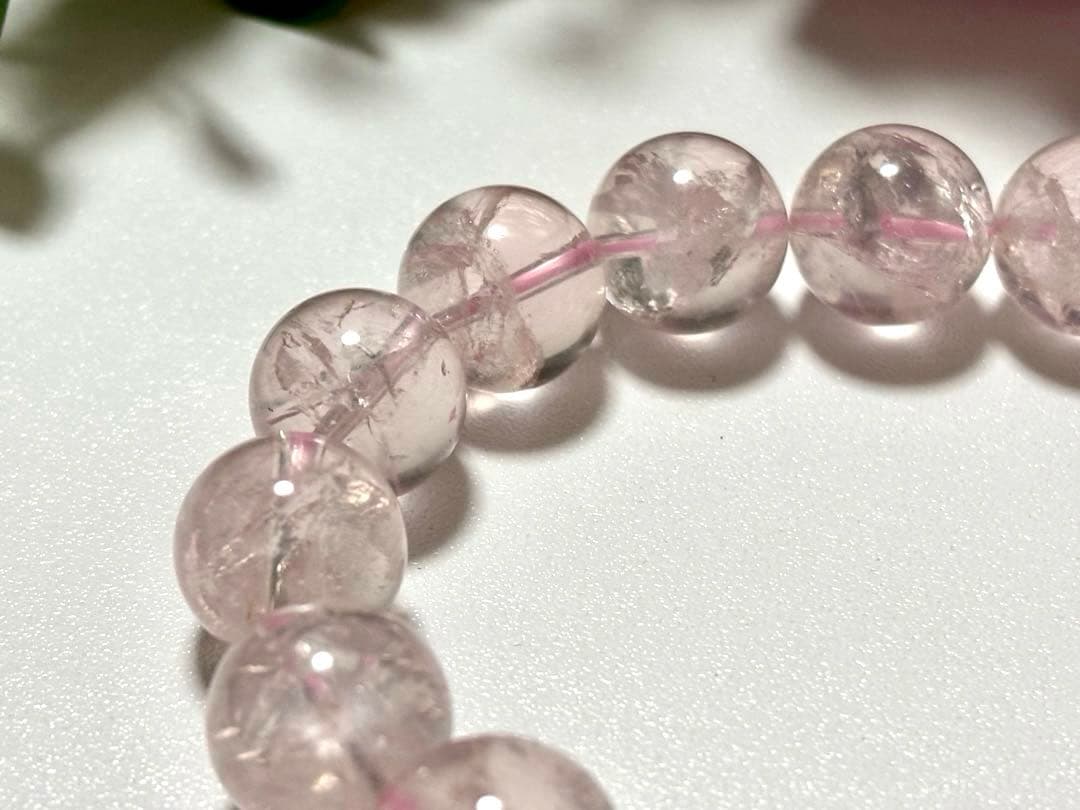 はち　虹煌めく愛の守護石　幻のプレミアムアイリスローズクォーツ　13.1㎜