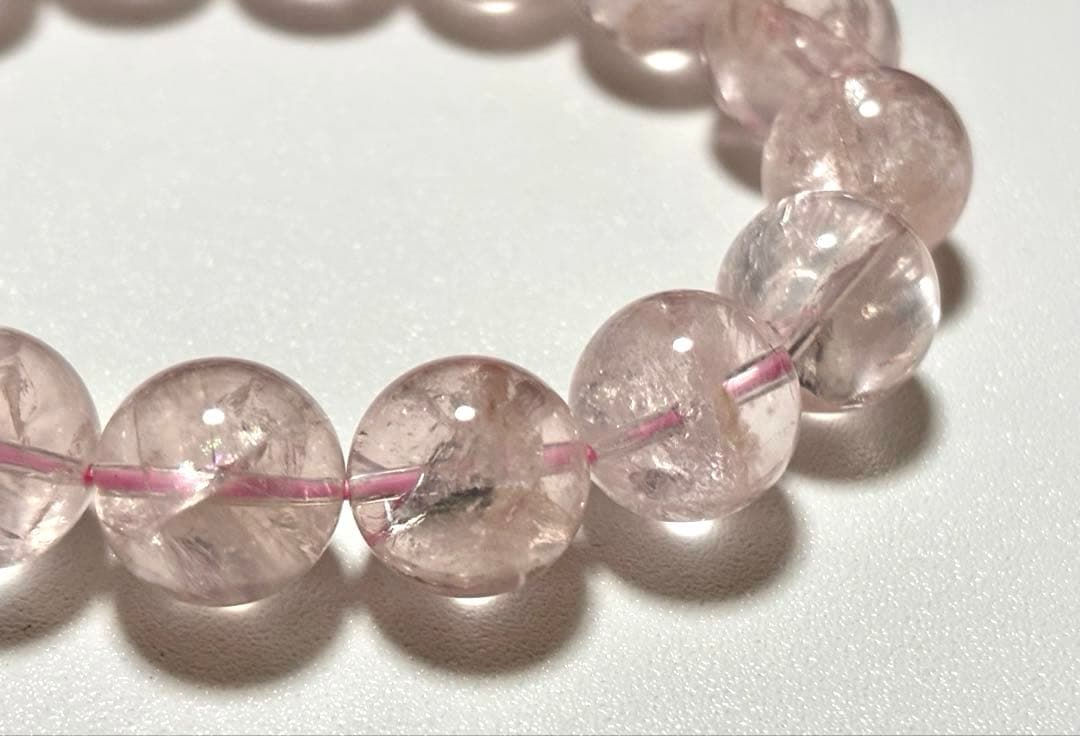 はち　虹煌めく愛の守護石　幻のプレミアムアイリスローズクォーツ　13.1㎜