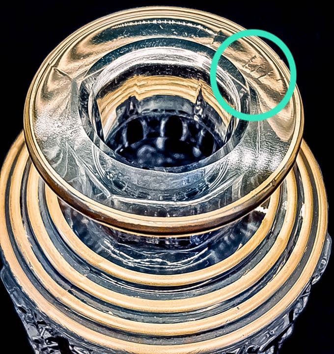 ★美品 オールドバカラ ディアマンピエーリー 香水瓶 16.3 赤