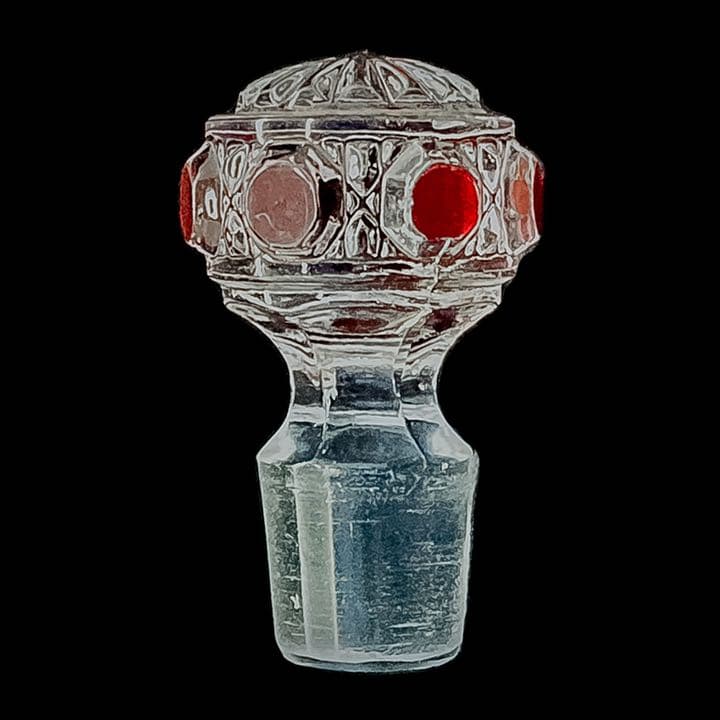 ★美品 オールドバカラ ディアマンピエーリー 香水瓶 16.3 赤