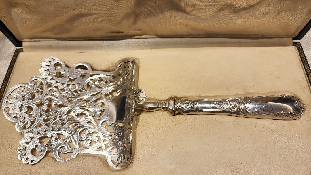 純銀 950 ② スターリング 特大 サーバー シルバー アンティーク