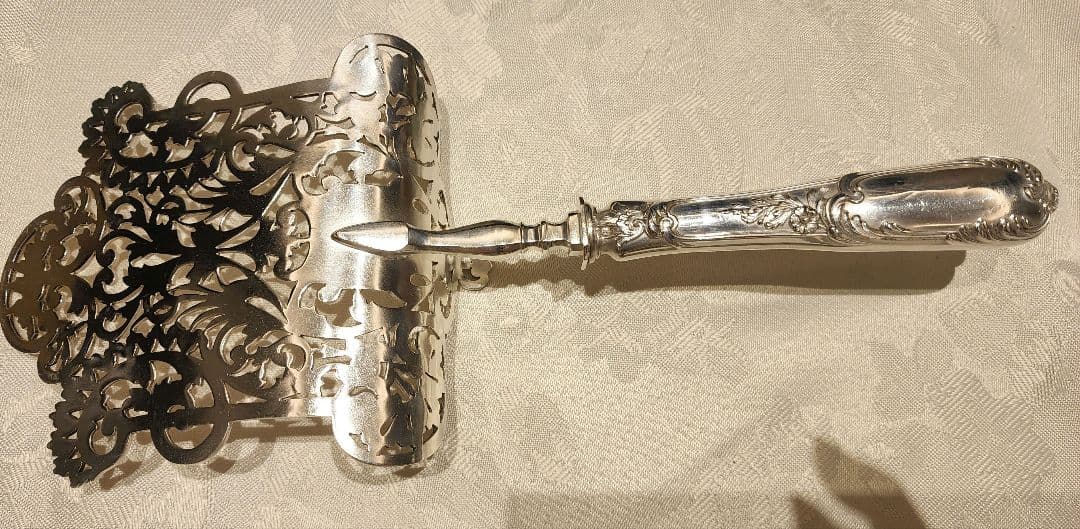 純銀 950 ② スターリング 特大 サーバー シルバー アンティーク