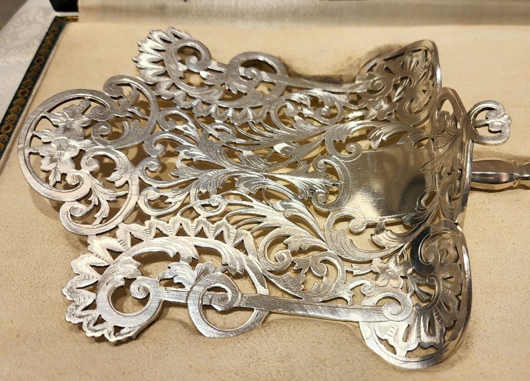 純銀 950 ② スターリング 特大 サーバー シルバー アンティーク